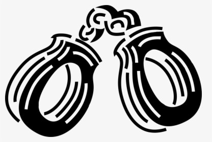 Vector Illustration Of Handcuffs Physical Restraint - Illustration, HD Png Download, Transparent PNG