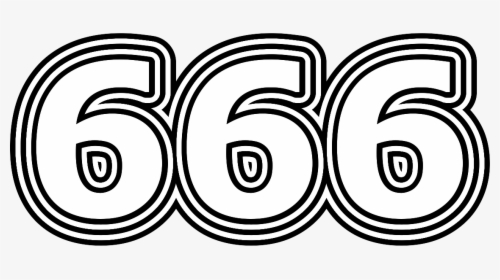 666 Изображение Числа Шестьсот Шестьдесят Шесть - Circle, HD Png Download, Transparent PNG