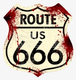 Route 666 Road Sign - Route 666, HD Png Download, Transparent PNG