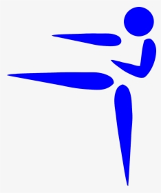 Sport, Icon, Stickman, Stick Figure, Matchstick Man - Karate Pictogram, HD Png Download, Transparent PNG