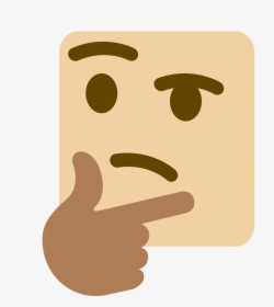 Skintonethink Thinking Discord Emoji Slack Emoji - Discord Thinking Emoji Png, Transparent Png, Transparent PNG