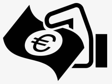Euro Bill On Hand - Euro Zeichen Png, Transparent Png, Transparent PNG