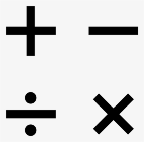 Sylbols - Addition Subtraction Multiplication And Division Symbols, HD Png Download, Transparent PNG