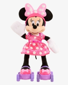 Transparent Minnie Head Png - Roller Skate Minnie Mouse, Png Download, Transparent PNG