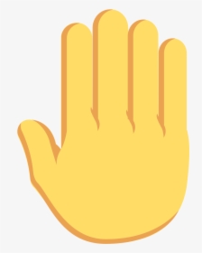 File - Emojione 1f91a - Svg - Discord Hand Emoji Transparent, HD Png Download, Transparent PNG