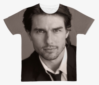 Tom Cruise In Black And White ﻿classic Sublimation - Zac Efron Vs Tom Cruise, HD Png Download, Transparent PNG