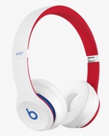 red and white beats earbuds