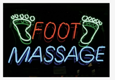 Foot Massage Neon Sign - Neon Sign, HD Png Download, Transparent PNG