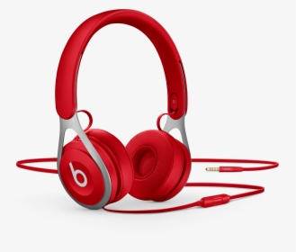 Red Beats Headphones With Wire, HD Png Download, Transparent PNG