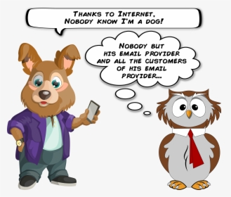 Transparent Email Clipart - Cartoon Animals Holding Phone, HD Png Download, Transparent PNG
