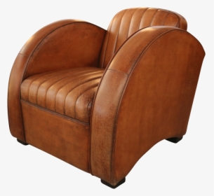 Art Deco Armchair Leather, HD Png Download, Transparent PNG