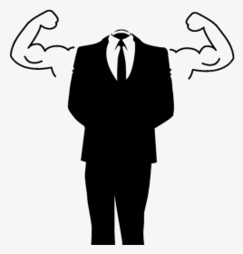 Business, Man, Suit, Anonymous, Strength, Muscles - Believe In Yourself Clipart, HD Png Download, Transparent PNG