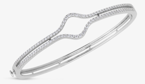 Roberto Coin Art Deco Bangle With Diamonds, HD Png Download, Transparent PNG