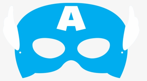 Mask Clipart Captain America - Captain America Mask Template Printable, HD Png Download, Transparent PNG