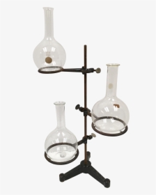 Antique Chemistry Lab Stand With Glass Beakers - Antique Glass Chemistry Set, HD Png Download, Transparent PNG