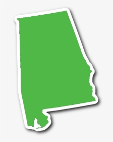 Alabama State Shape Sticker Lime Green Alabama T Shirts, - Alabama State Png, Transparent Png, Transparent PNG