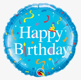 Transparent Blue Balloons Png - Blue Happy Birthday Balloons, Png Download, Transparent PNG