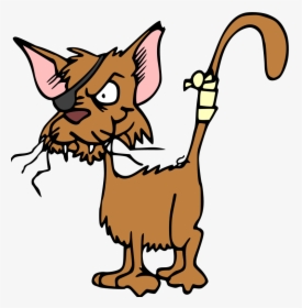 Cute Cat Clipart Free Images - Beat Up Cat Cartoon, HD Png Download, Transparent PNG