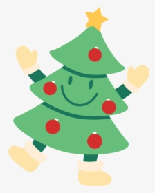 Transparent Cartoon Christmas Tree Png - Christmas Tree, Png Download, Transparent PNG