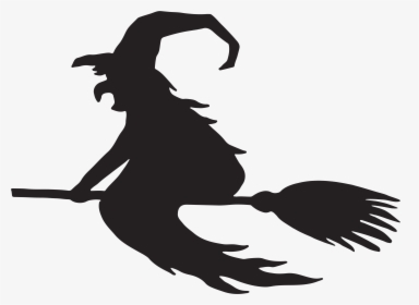 Witch Silhouette Clipart, HD Png Download, Transparent PNG