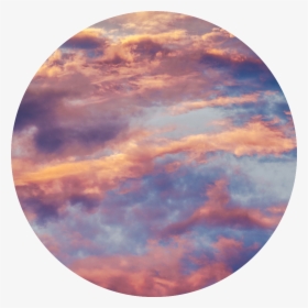 ☁️  #sky #clouds #cloud #circle #background #blue - Ombre Sky With Clouds Painting, HD Png Download, Transparent PNG