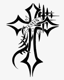 Tattoo Jesus Cross Logo, HD Png Download, Transparent PNG