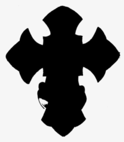 Black Jesus Cross Tattoo Clipart Png - Cross Silhouette Clipart, Transparent Png, Transparent PNG