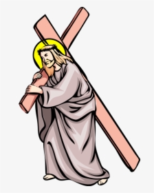 Transparent Crucifixion Of Jesus Clipart - Jesus Drawing Images In The Cross, HD Png Download, Transparent PNG