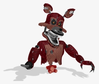Mmd- Nightmare Foxy - Fnaf 4 Animated Jumpscare Transparent, HD Png Download, Transparent PNG