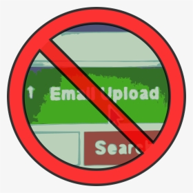 No Email Uploads Clip Arts - Circle, HD Png Download, Transparent PNG