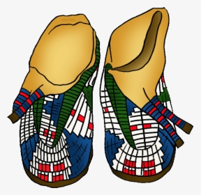 Native American Clipart Moccasin - Native American Moccasins Clipart, HD Png Download, Transparent PNG