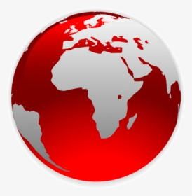 World Globe Png Transparent Image - Transparent Red Earth Png, Png Download, Transparent PNG