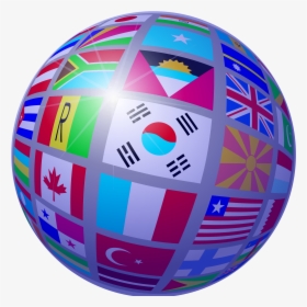 Clipart World Globe , Png Download - United Nation Flags Png, Transparent Png, Transparent PNG