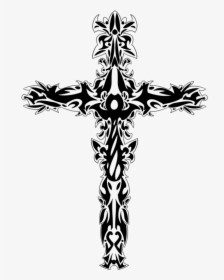 Tattoo Christian Cross Symbol - Upside Down Cross White Background, HD Png Download, Transparent PNG