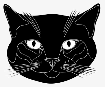 Tête De Chat Noir Clip Arts - Transparent Background Cat Head Clipart, HD Png Download, Transparent PNG