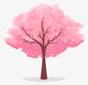 Cherry Blossom Tree Cartoon Clipart , Png Download - Animated Cherry Blossom Tree Png, Transparent Png, Transparent PNG