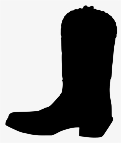 Cowboy Boot Svg Free - Black Cowboy Boots Clipart, HD Png Download, Transparent PNG