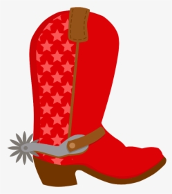 Transparent Witch Boots Clipart - Red Cowboy Boots Clipart, HD Png Download, Transparent PNG