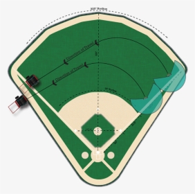 Transparent Baseball Diamond Clipart Black And White - Baseball Field Diagram Png, Png Download, Transparent PNG