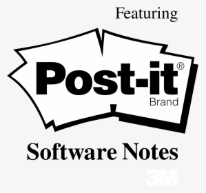 Post It Logo Black And White - Post It Notes, HD Png Download, Transparent PNG