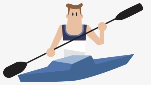 Transparent Canoe Clipart - Rowing Cartoon Png, Png Download, Transparent PNG