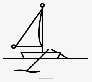 Row Boat Coloring Page - Line Art, HD Png Download, Transparent PNG