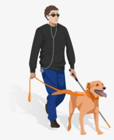 Dog Walking Man Transparent Png, Png Download, Transparent PNG