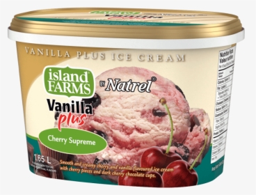 Smooth, Creamy Cherry And Vanilla Flavoured Ice Cream - Chocolate Vanilla And Cherry Ice Cream, HD Png Download, Transparent PNG