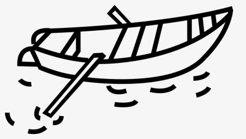 Vector Illustration Of Rowboat Or Row Boat Watercraft - Nasreddin The Ferry Man, HD Png Download, Transparent PNG