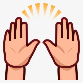 Simple Hand Clipart , Png Download - Hands Raised Clipart, Transparent Png, Transparent PNG