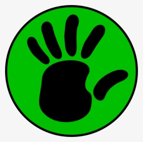 Green Hand Svg Clip Arts - Left Hand Clip Art, HD Png Download, Transparent PNG