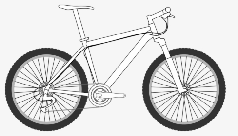 Mountain, Bike, Bicycle, Sport, Free Riding, Jump - Mountain Bike Drawing, HD Png Download, Transparent PNG