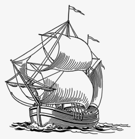 Pin By Vaishal On Imag - Ship On Ocean Clipart Black And White, HD Png Download, Transparent PNG