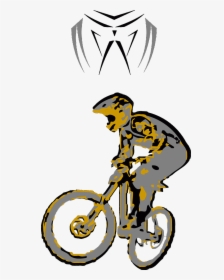 Mountain Bike Downhill Vector - Downhill Mountain Bike, HD Png Download, Transparent PNG